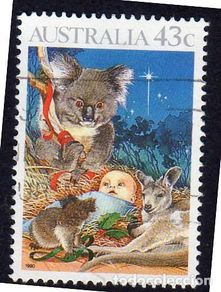 Sellos: Australia. Navidad 1990. YT-1188. Usado